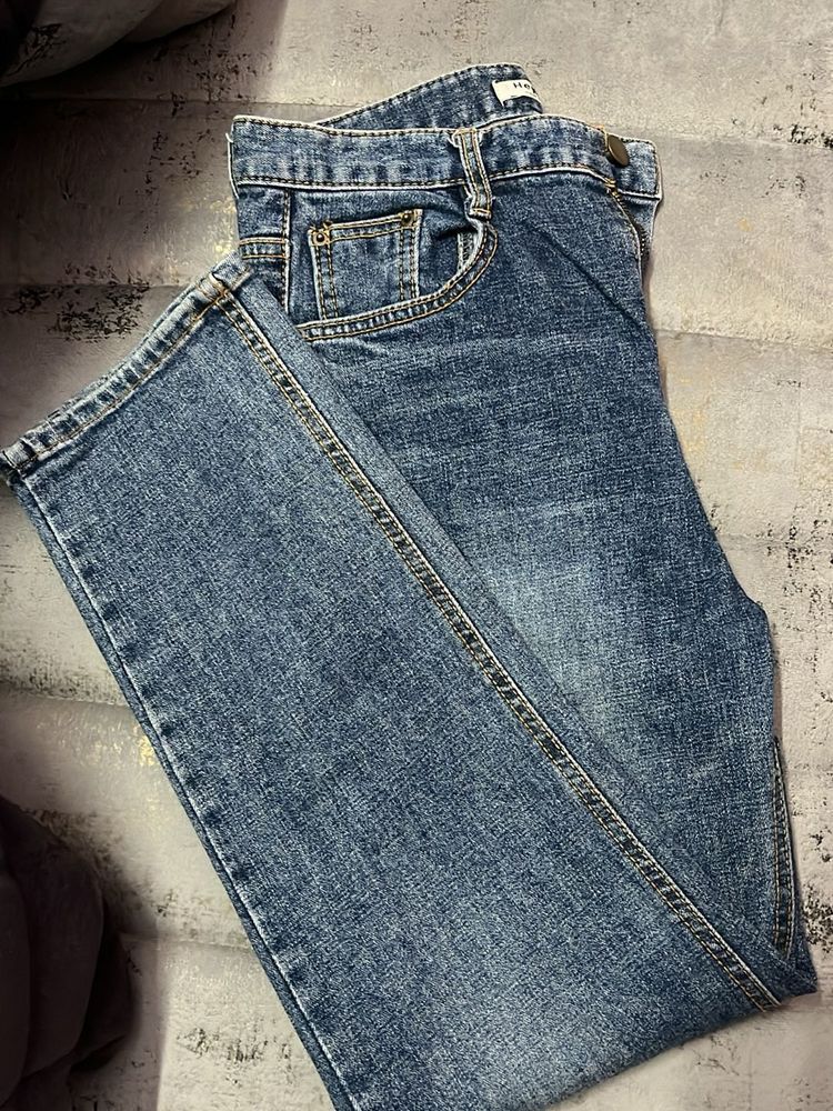 Classic Blue Wash Denim Jeans