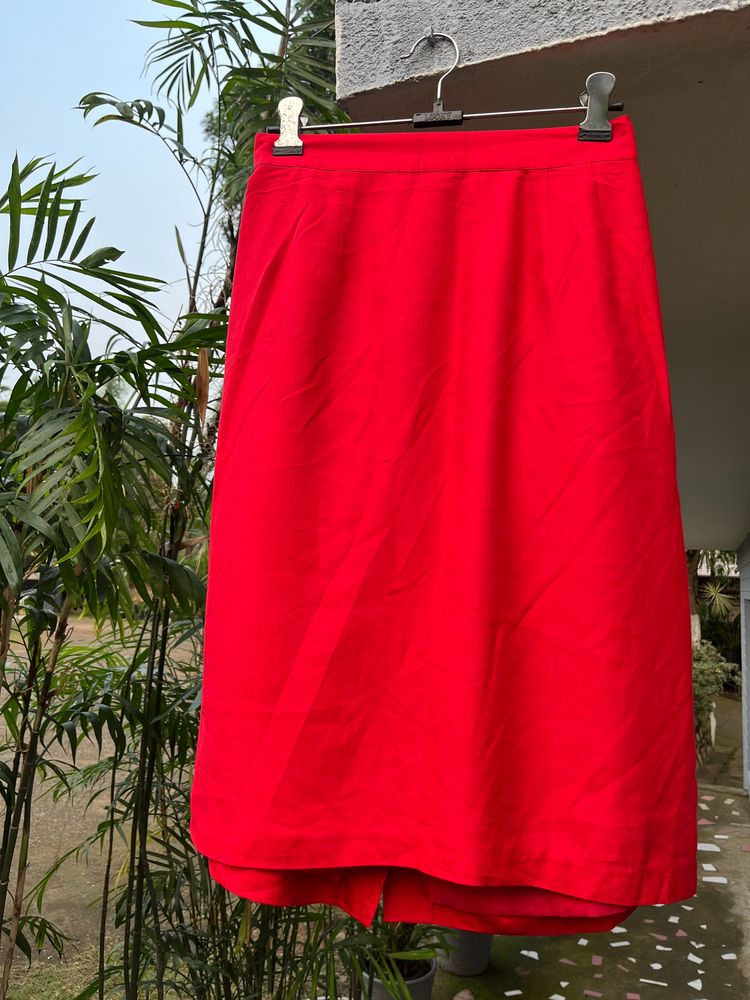 Rich Red Skirt