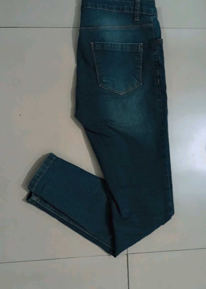 Navy-blue Denim Jeans👖