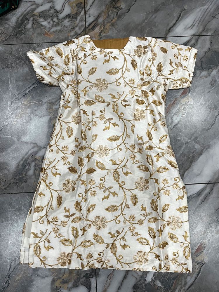 Embroidery Salwar white suit