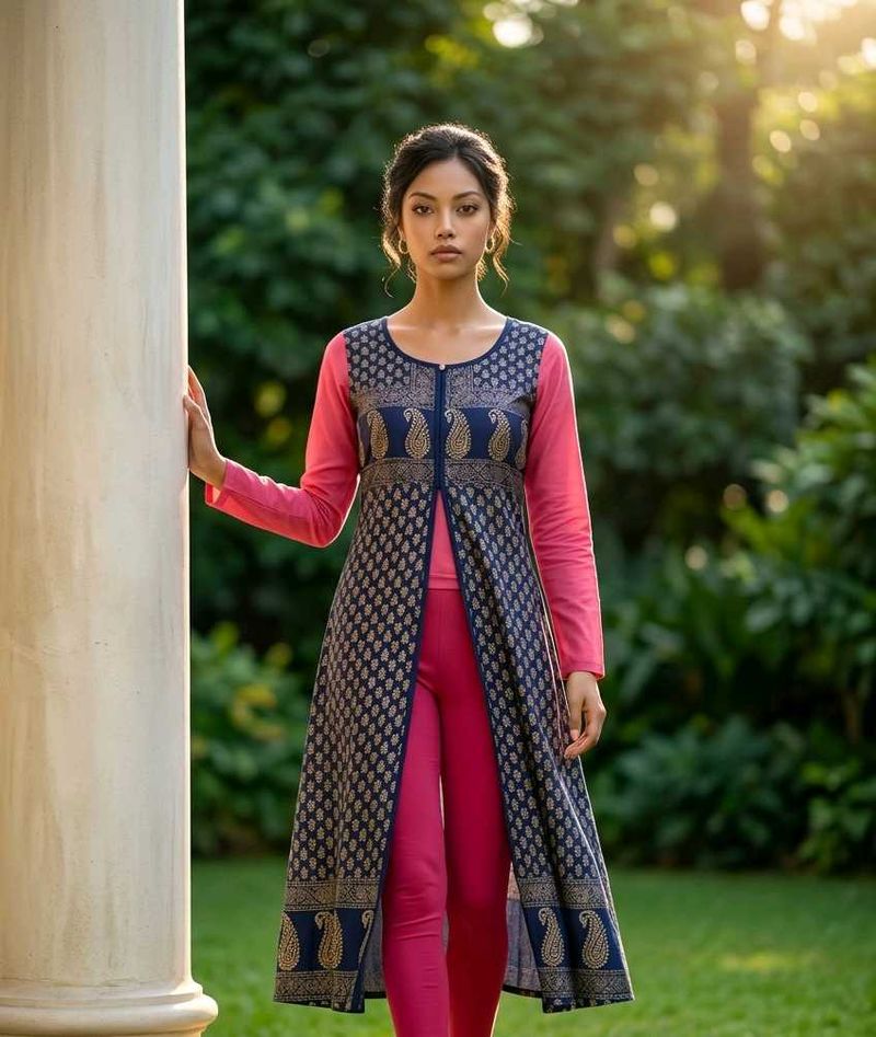 Elegant Kurta with Paisley Print