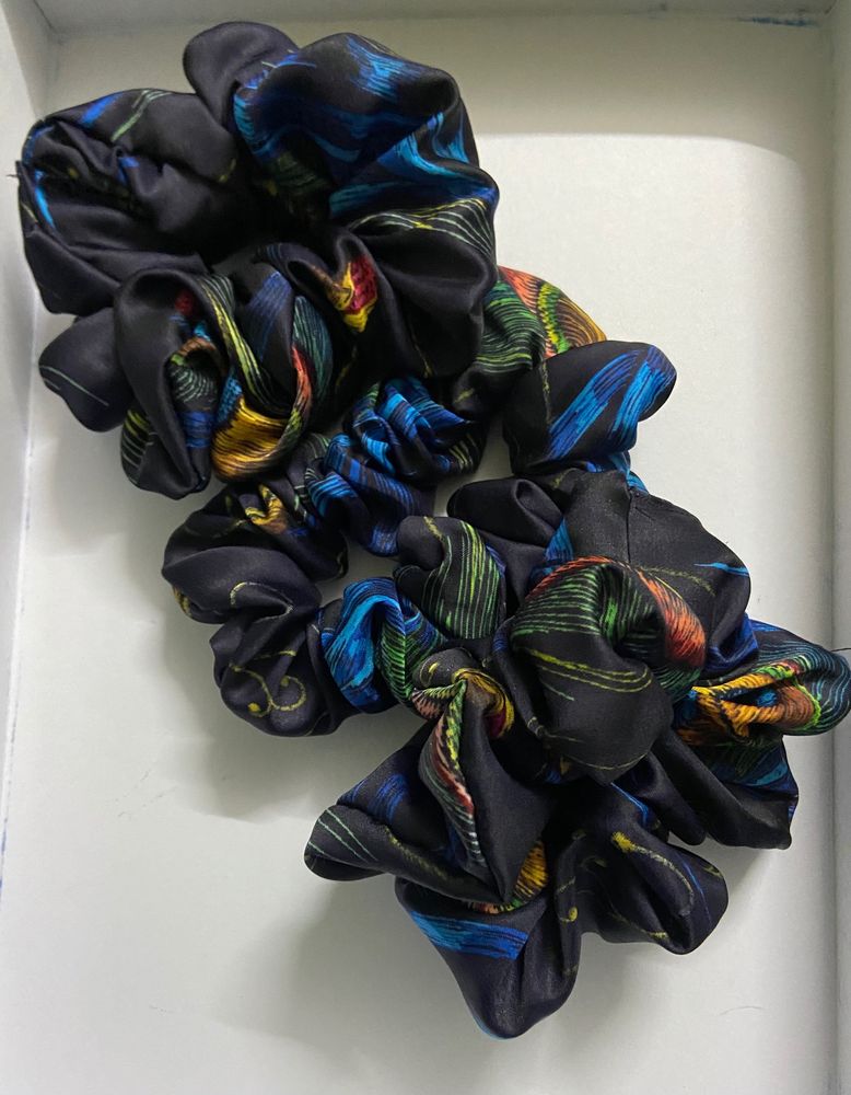 Patterned Scrunchie Set