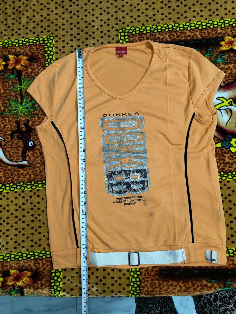 Peach Colour Madam Brand Top
