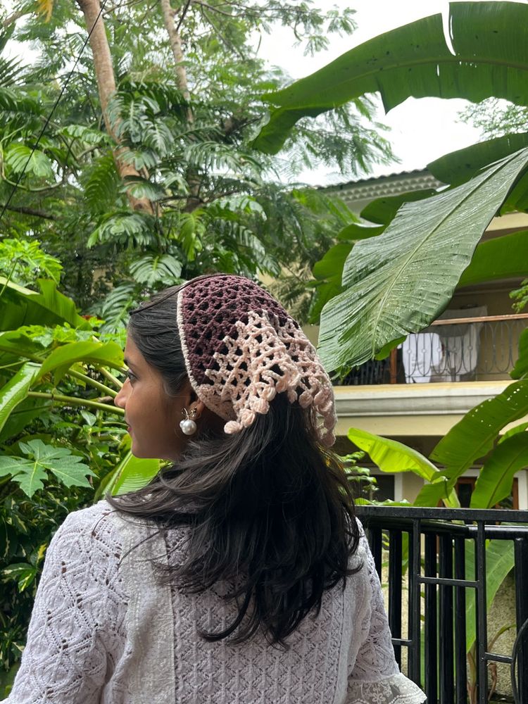 Boho Crochet Bandana Headband