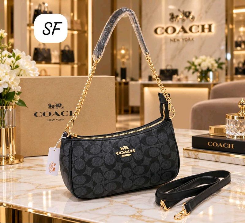 Coach Signature Jacquard Shoulder Bag