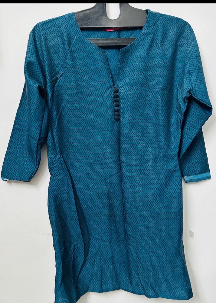Frame Branded Silk Cotton Kurti