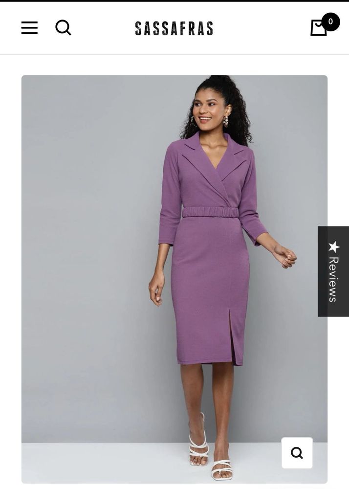 Sassfras Purple Dress