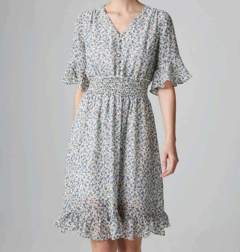 Charming Floral Print Dress