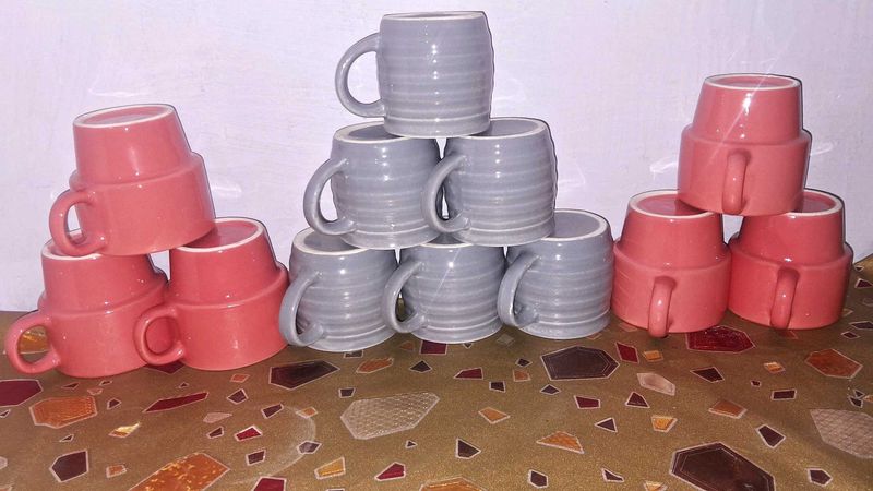 Combo Set of 12 different Ceramic Coffee Mugs
