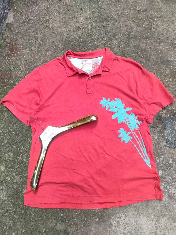 Men's Coral Floral Polo Shirt