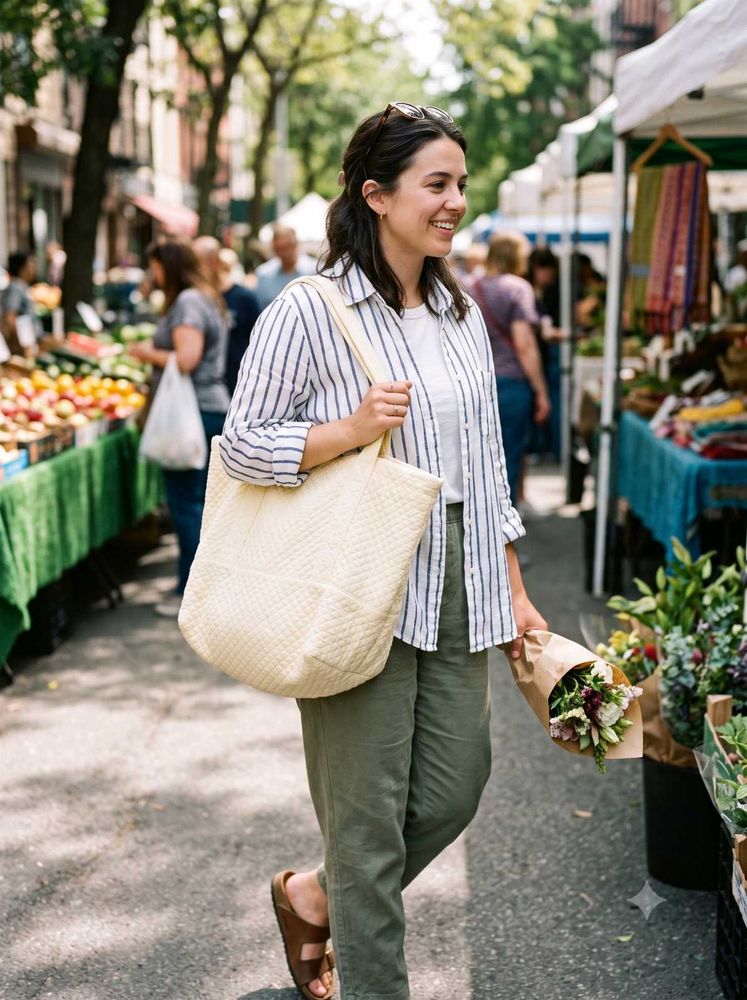 Quilted Tote Bag