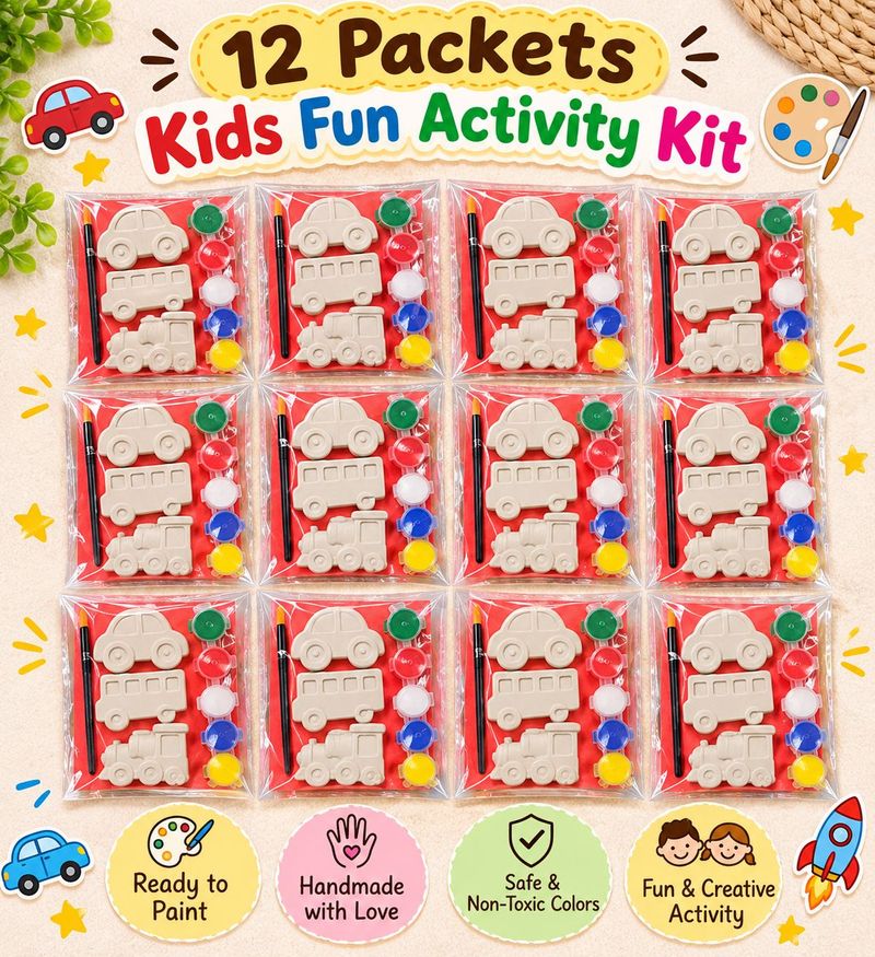 12 Pack Kids Fun Painting Activity Kits