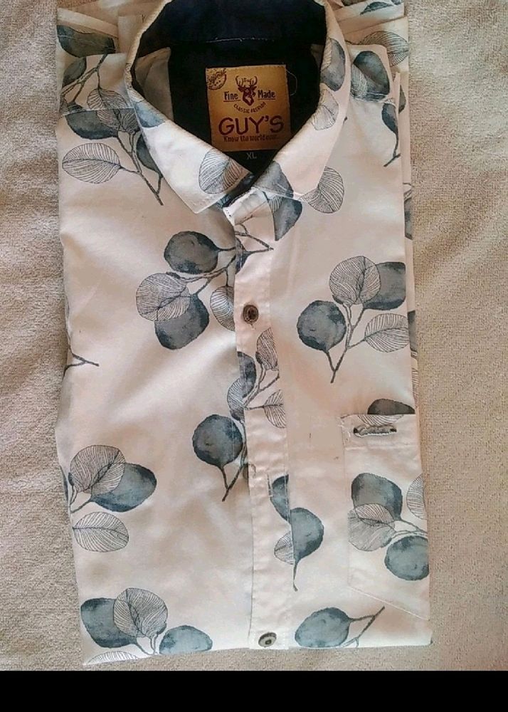 Mens Cotton Printed Shirt