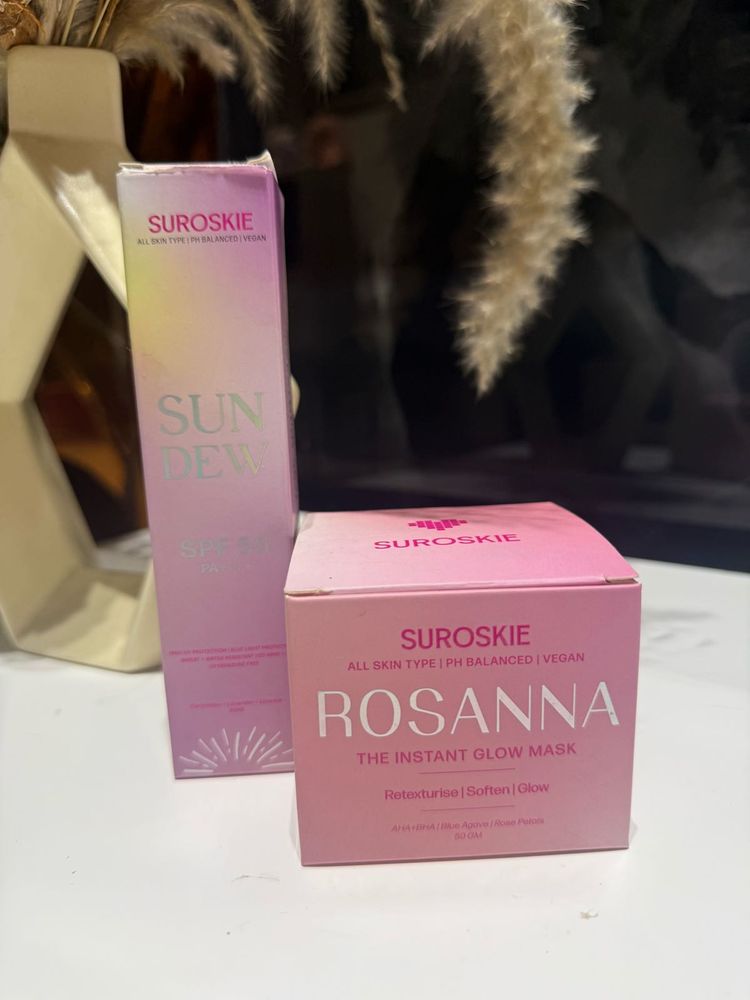 2 Suroskie Sun Dew &amp; Rosanna Glow Mask Set