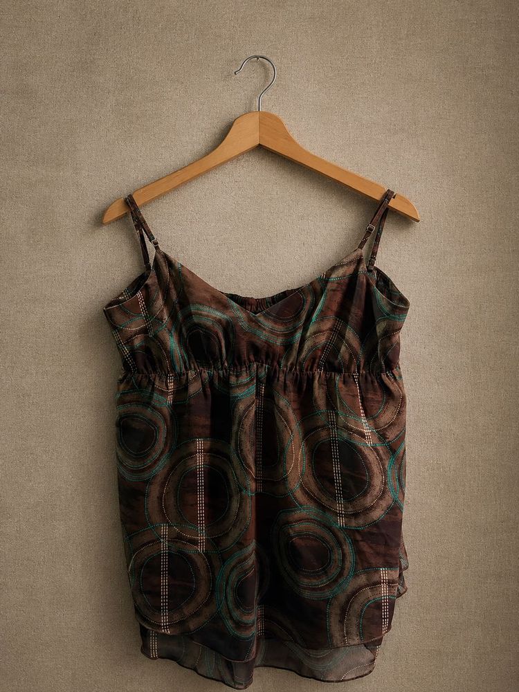 Bohemian Print Spaghetti Strap Top