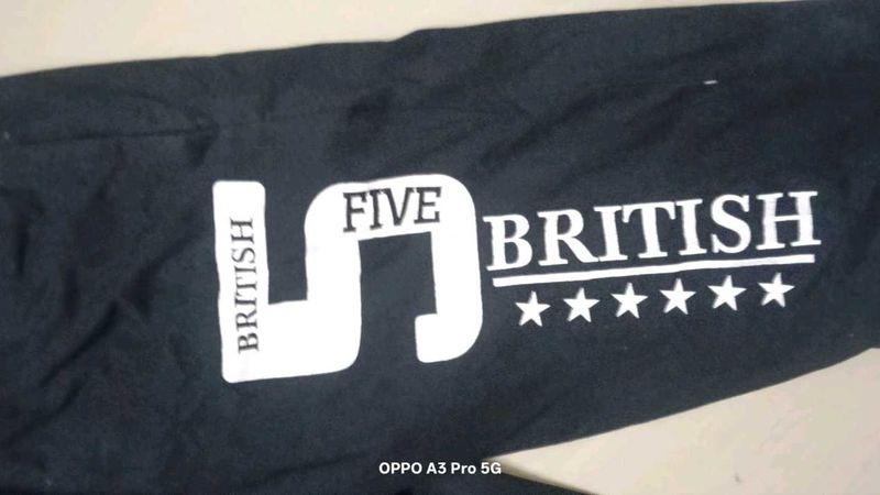 British Five Black T-Shirt