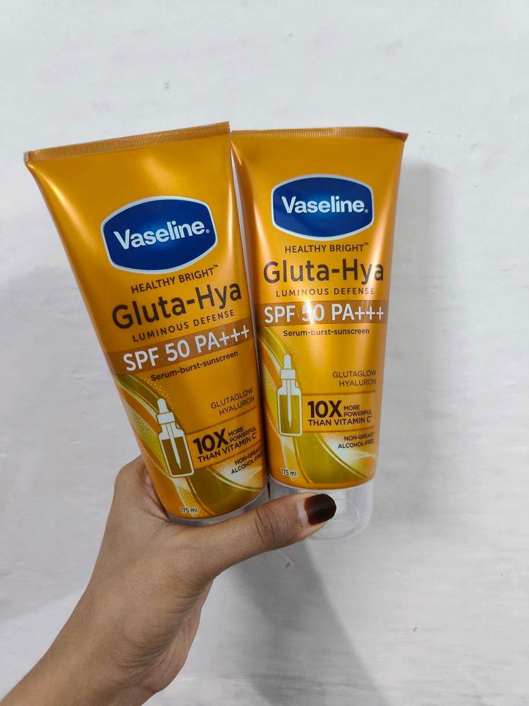 COMBO VASELINE GLUTA SUNSCREEN
