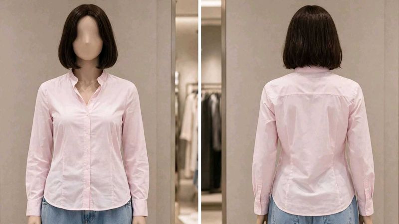 Classic Pink Button-Up Shirt