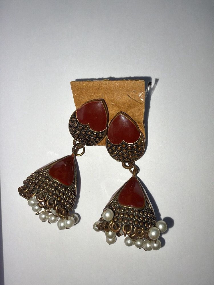 Traditional Indian Jhumka Earrings
