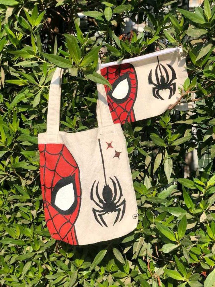 Spiderman Tote &amp; Pouch Set
