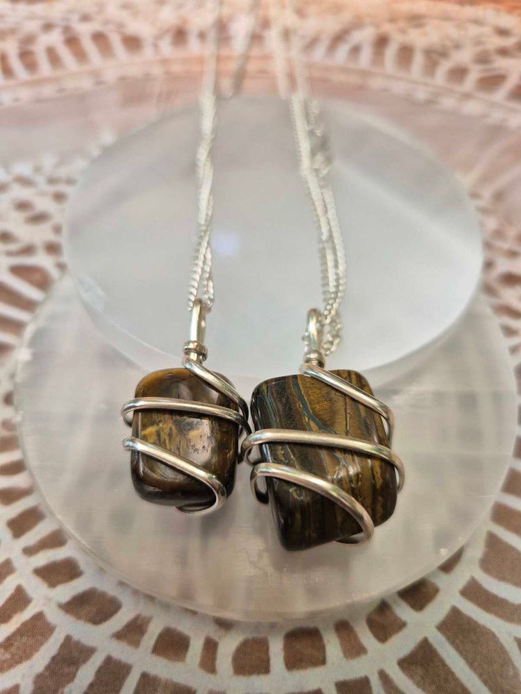 Tiger Eye Stone Pendants