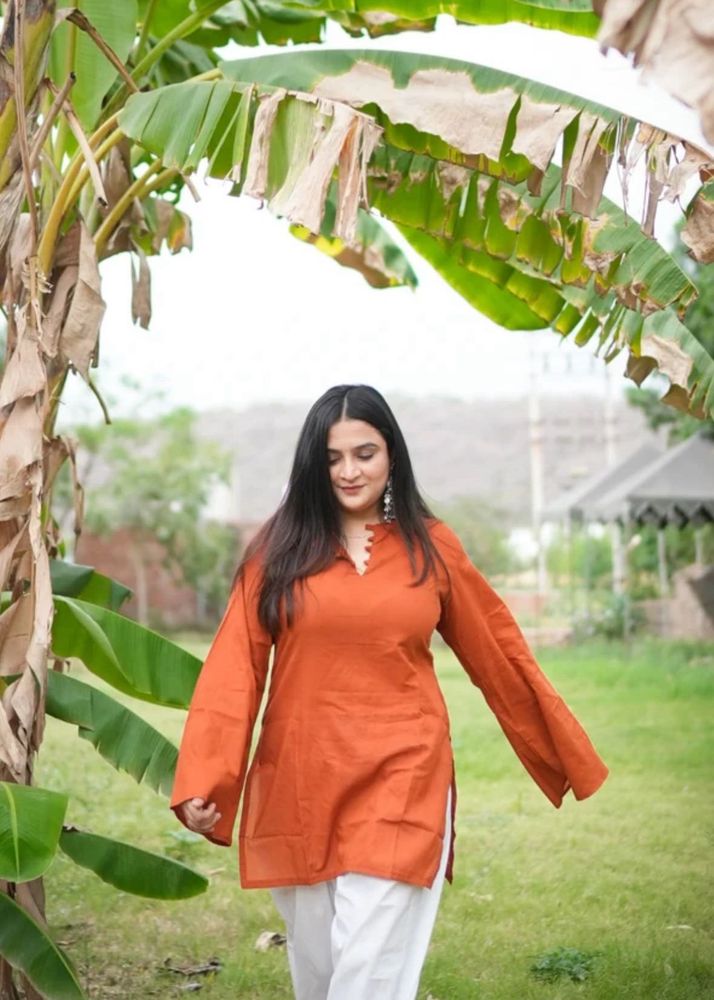Elegant Orange Kurta