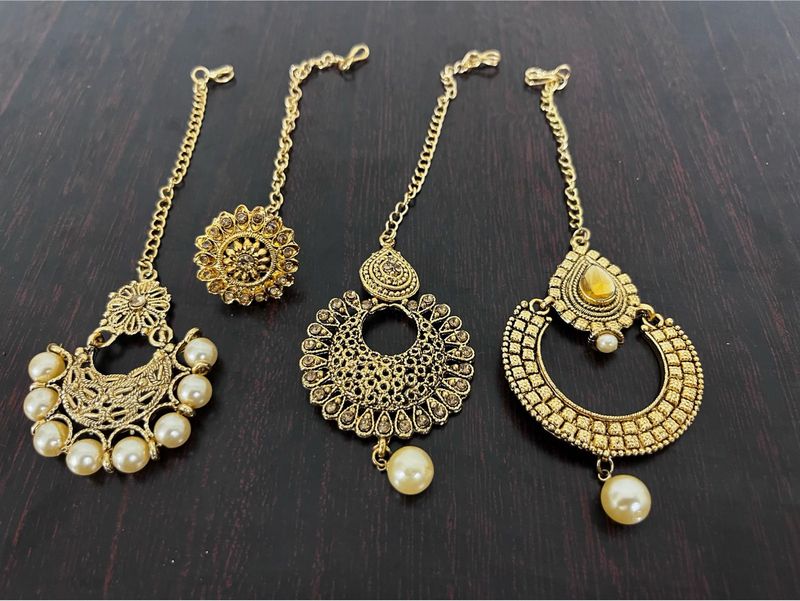 Designer Maang Tikas Set of 4
