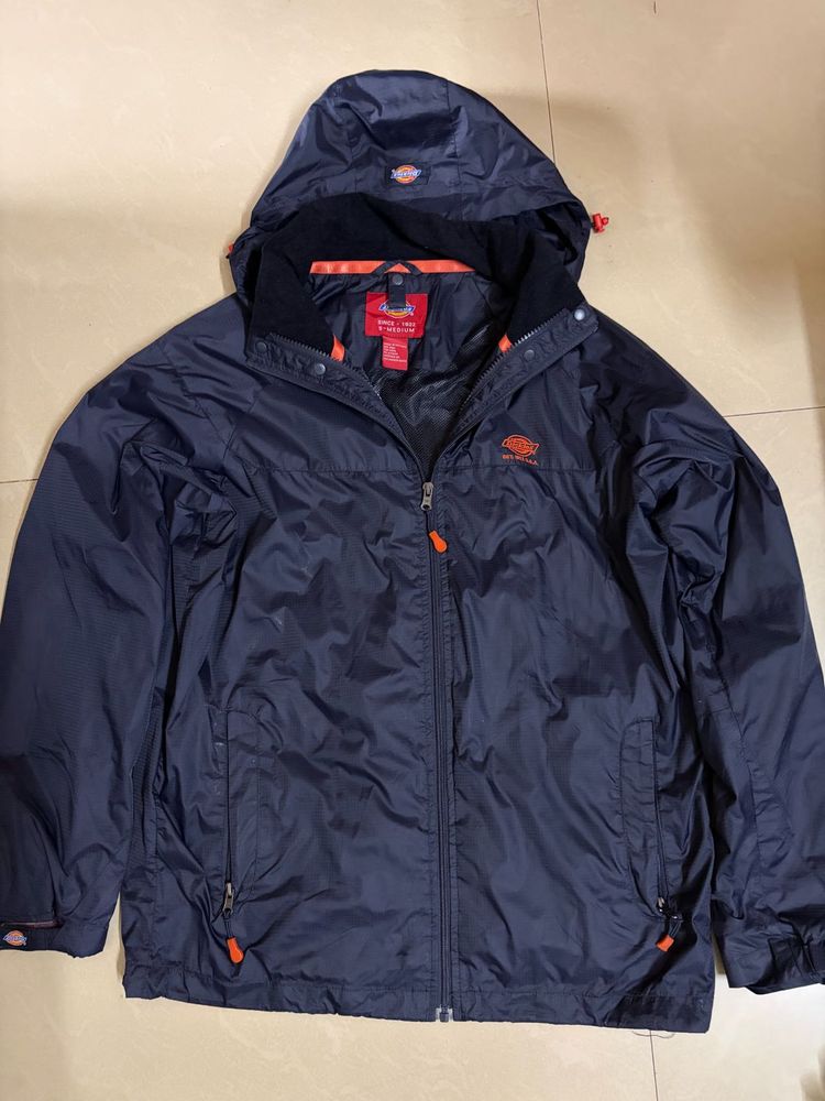 Men's Dickies Navy Hooded raincoat Jacket