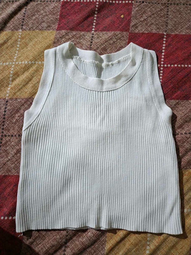 Ribbed Sleeveless Tank Top