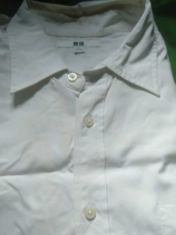 Classic White Button-Down Shirt