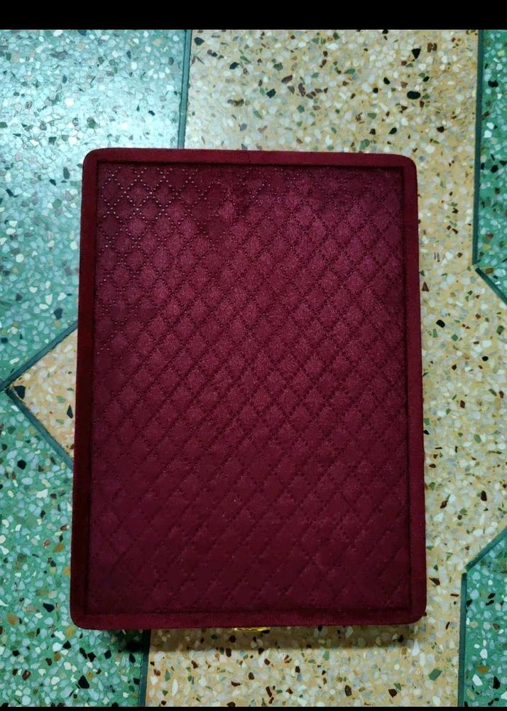 Elegant Maroon Jewellery Box.