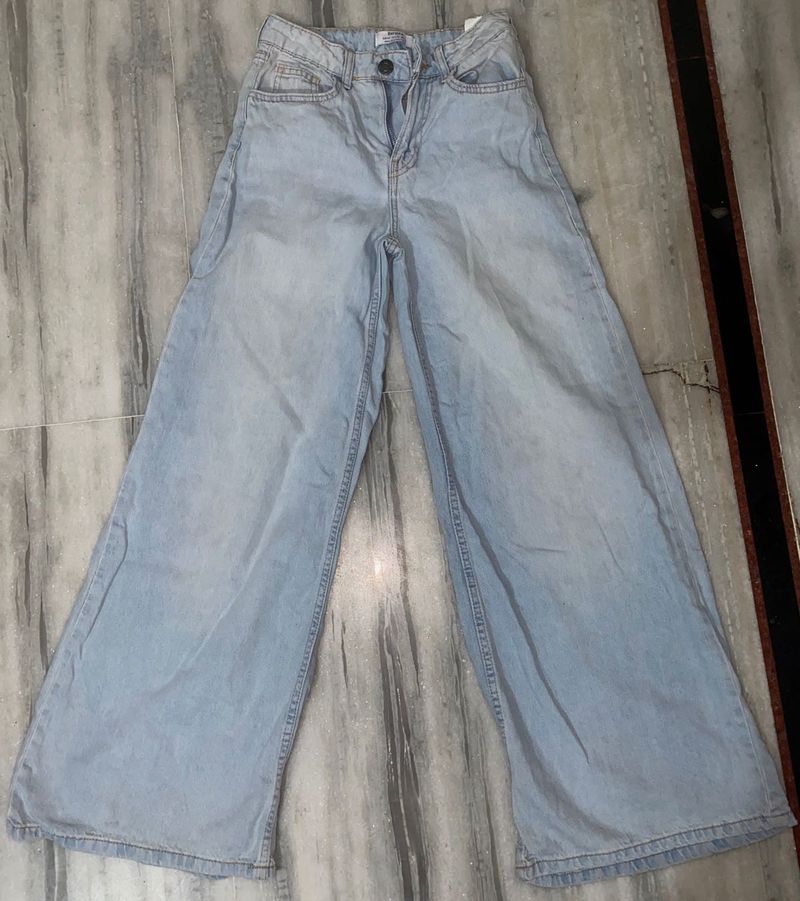 Light Wash Wide Leg Jeans