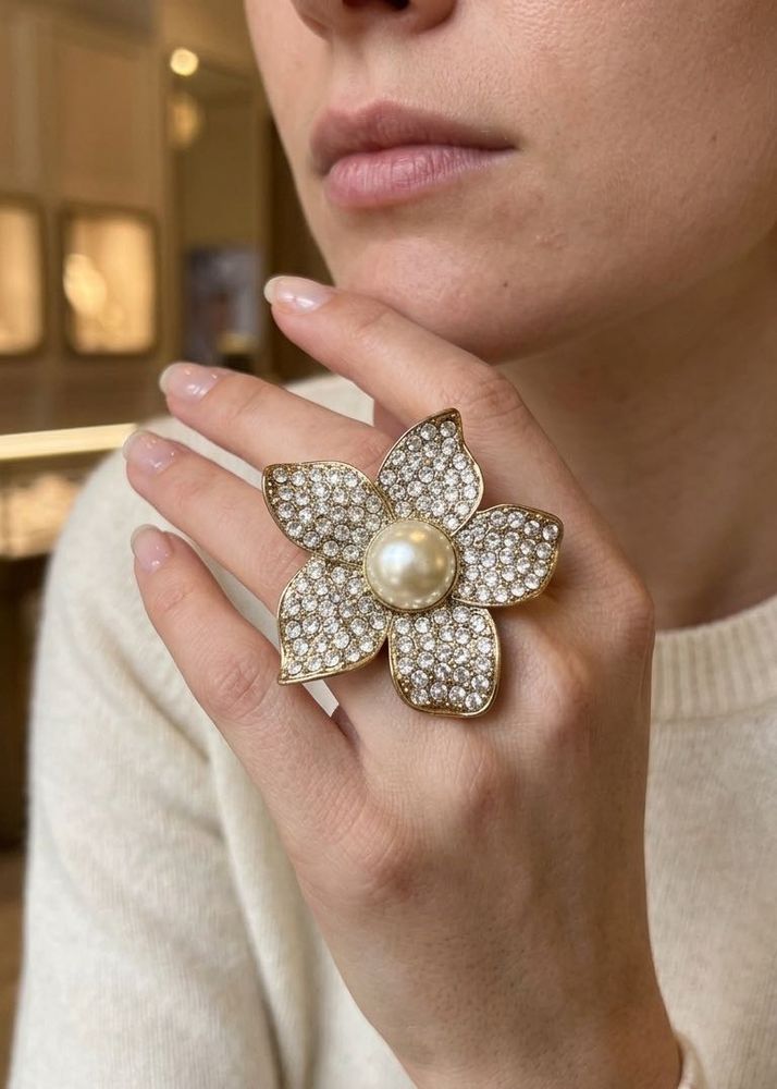 New Stunning Statement Flower Ring