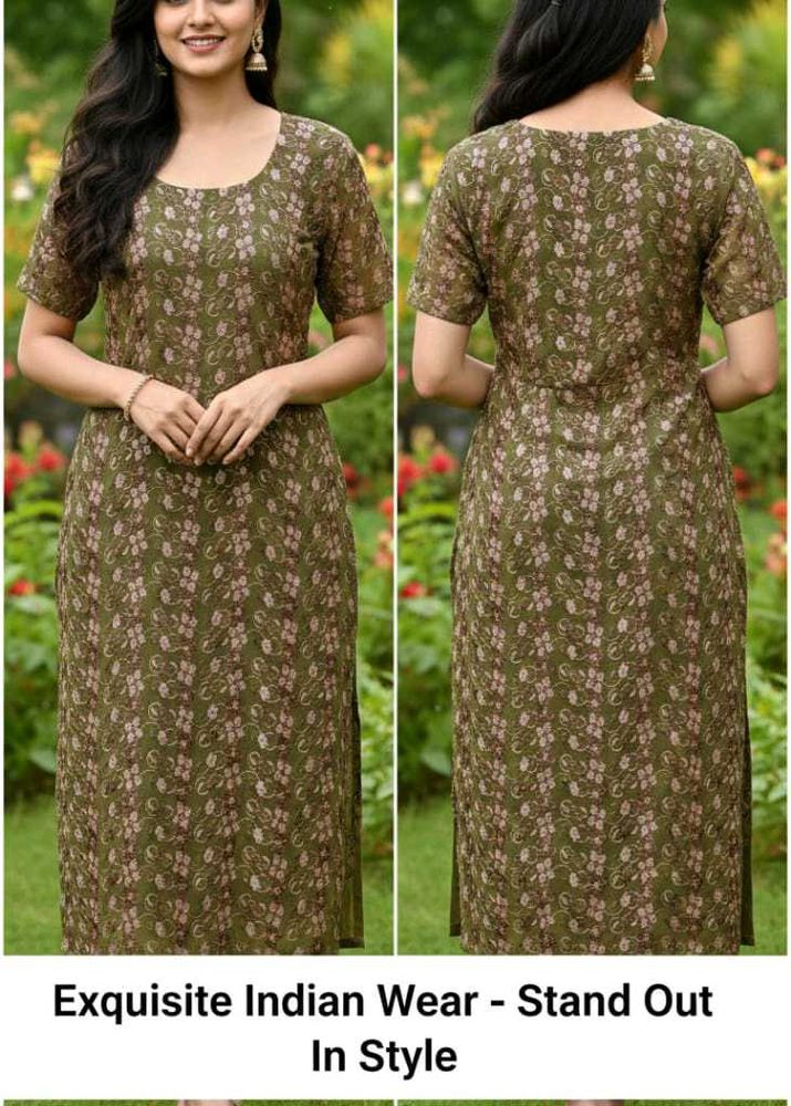 Elegant Floral Print Kurti