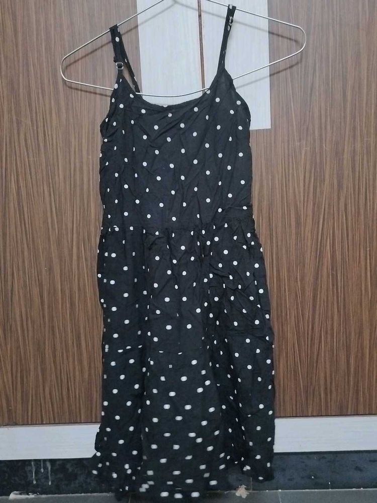 Black Polka Dot Summer Dress