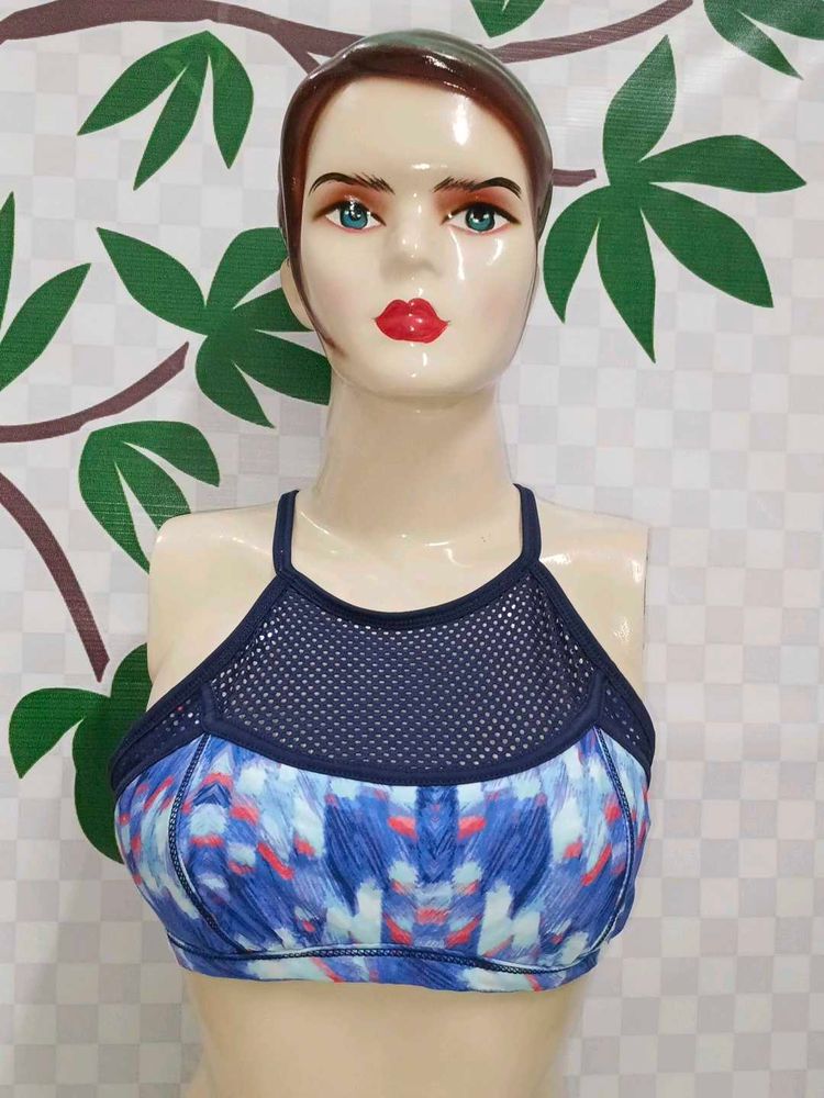 (100)Printed Sports Bra