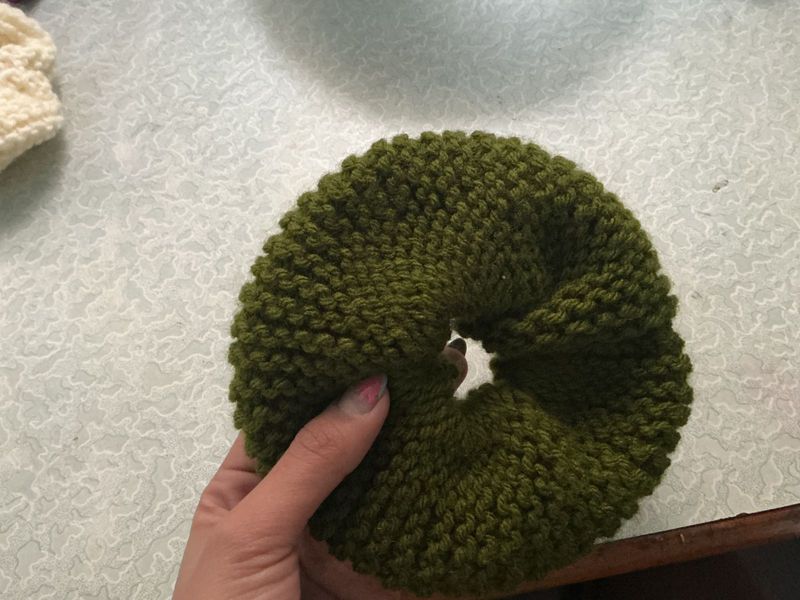 Handmade Knitted Scrunchie