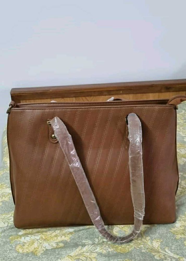 Stylish Brown Tote Bag