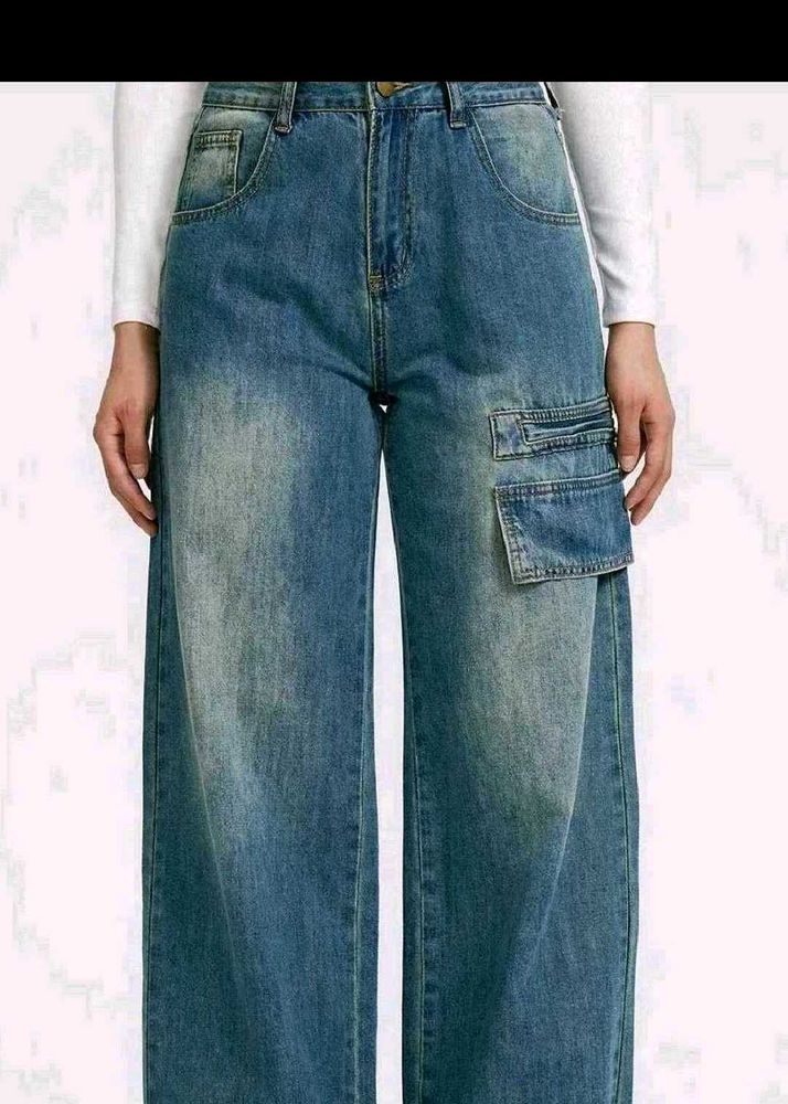 Newme wide Leg Cargo Jeans