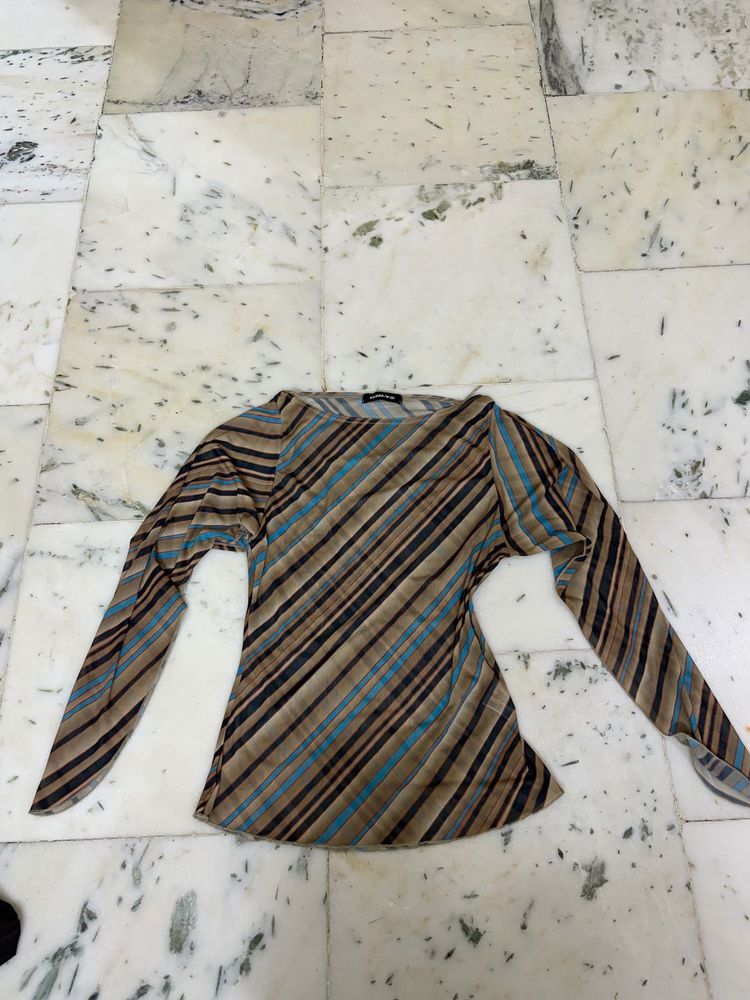 Striped Long Sleeve Top