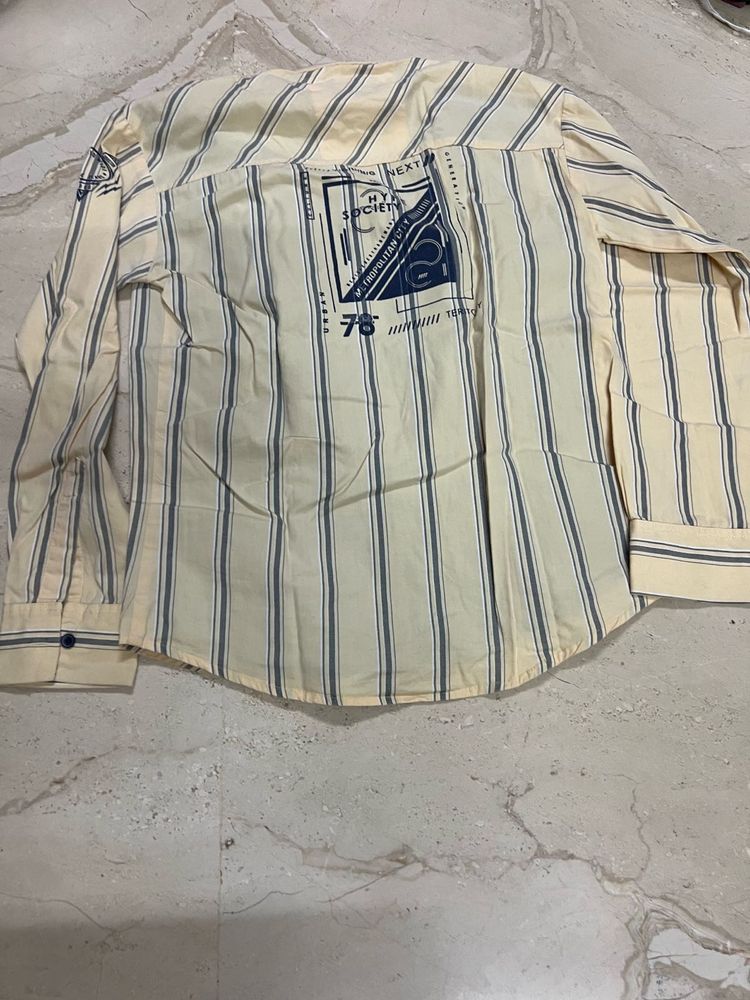Men's Striped Button-Down Shirt