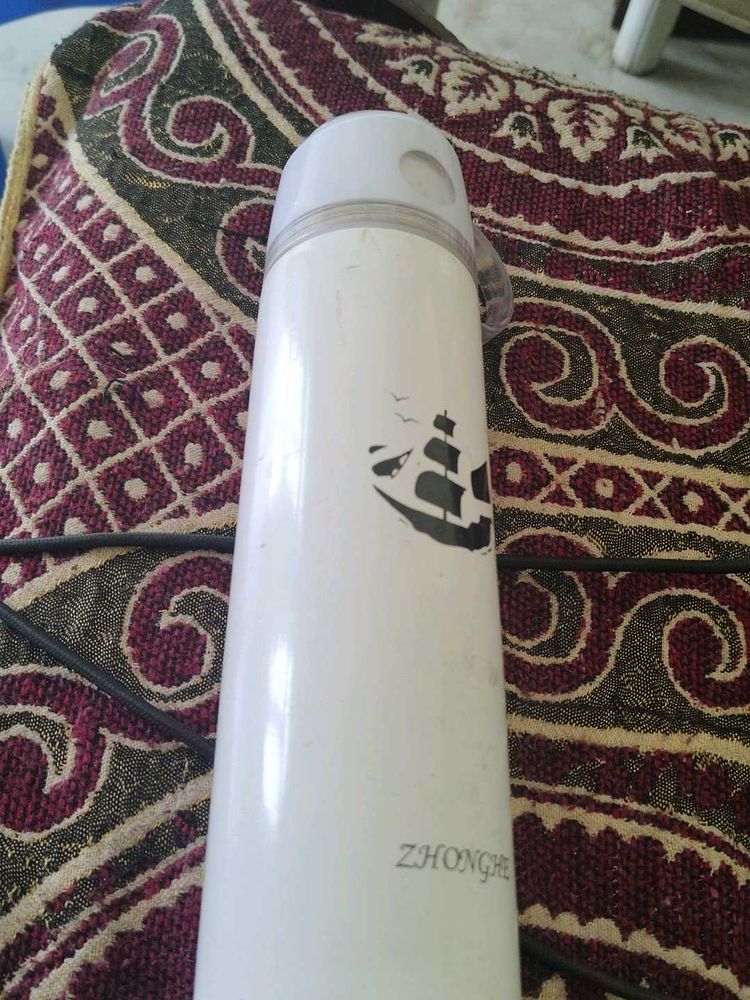 White Thermos with Ship Design