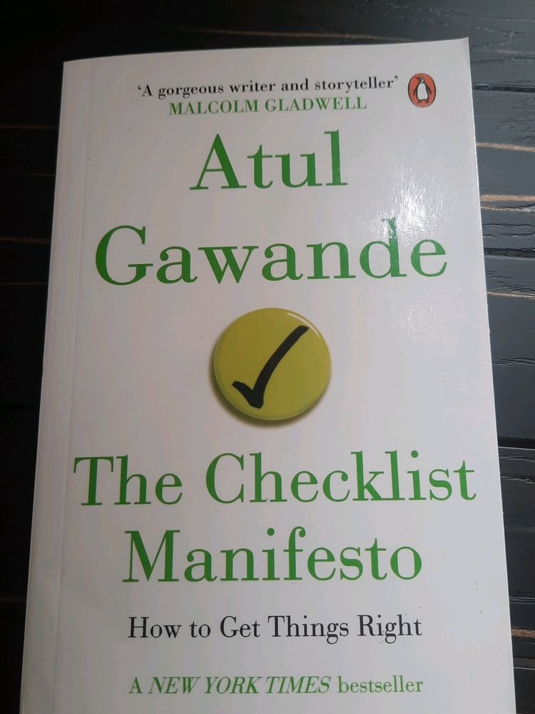 The Checklist Manifesto by Atul Gawande
