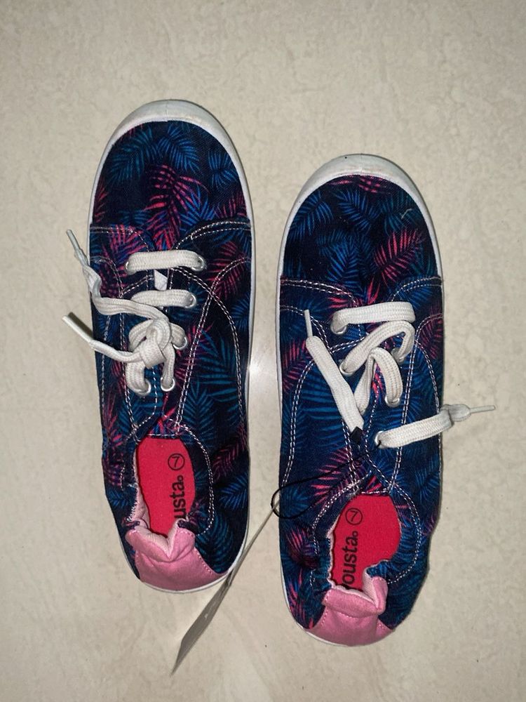 YOUSta Slip-On Canvas Shoes - Tropical Print