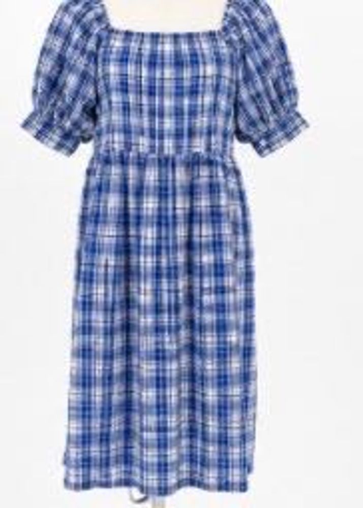 Trendydol blue plaid dress