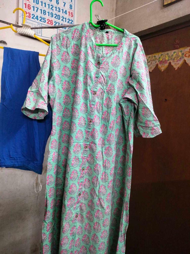 Cotton Kurta Set with Palazzos