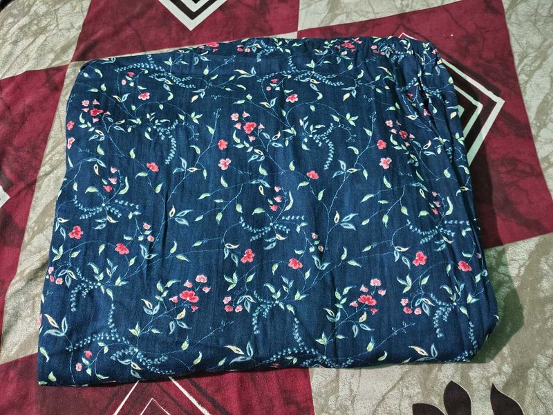 Blue Floral Print Maxi dress