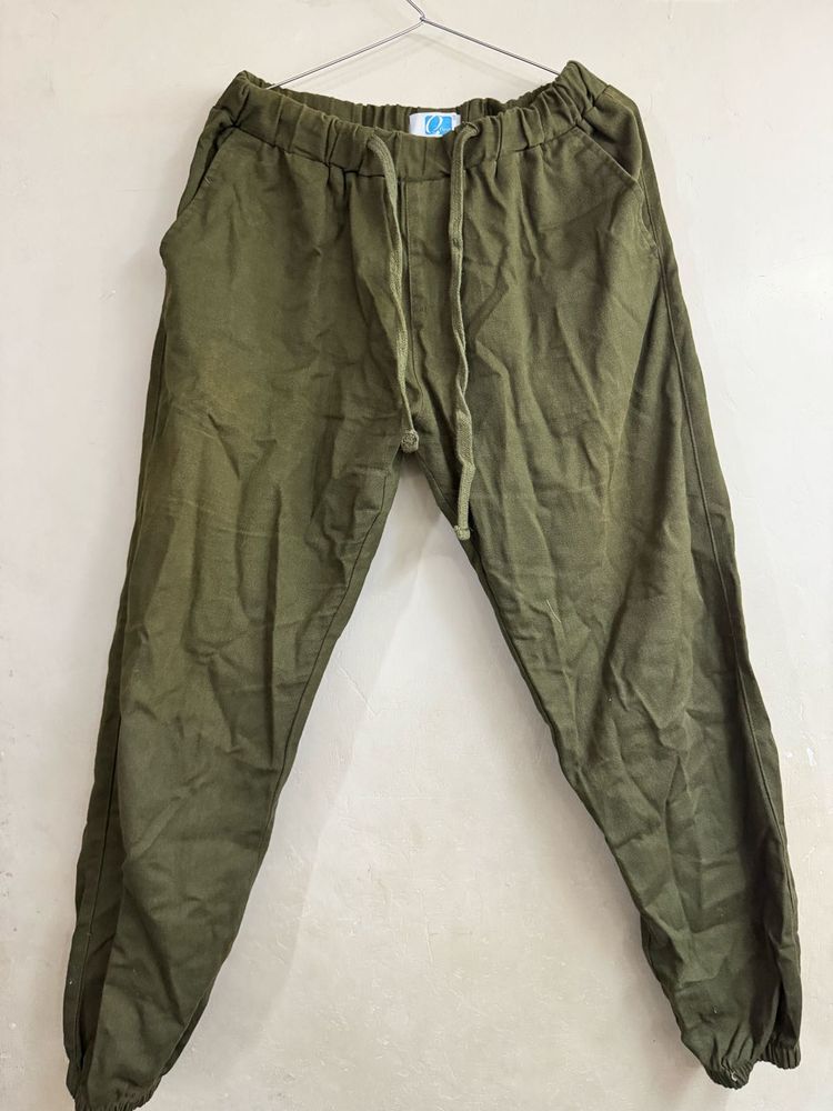 Olive Green Jogger Pants