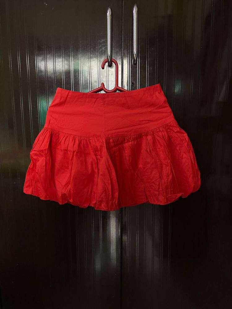 Red Bubble Skirt