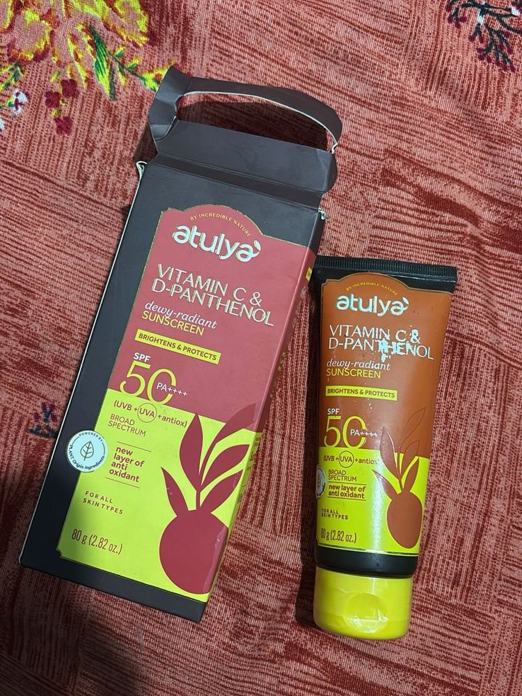 Atulya Vitamin C &amp; D-Panthenol Sunscreen